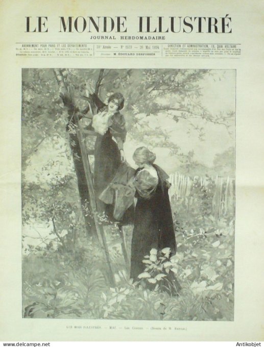 Le Monde illustré 1894 n°1939 Gambie Djaball FodèSilah Sénégal Dakar Cambrai (59)