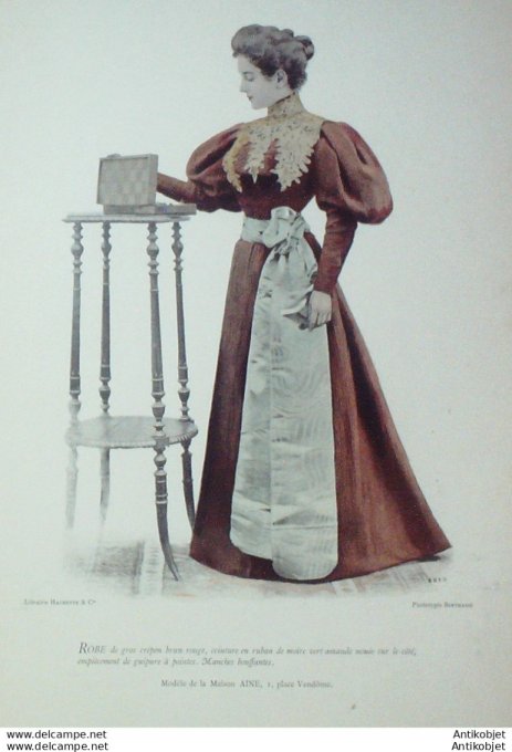 La Mode pratique 1894 # 46 Robe de crépon