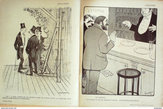 L'Assiette au beurre 1908 n°365 Les Poux de la République Poulbot Poncet Villemot