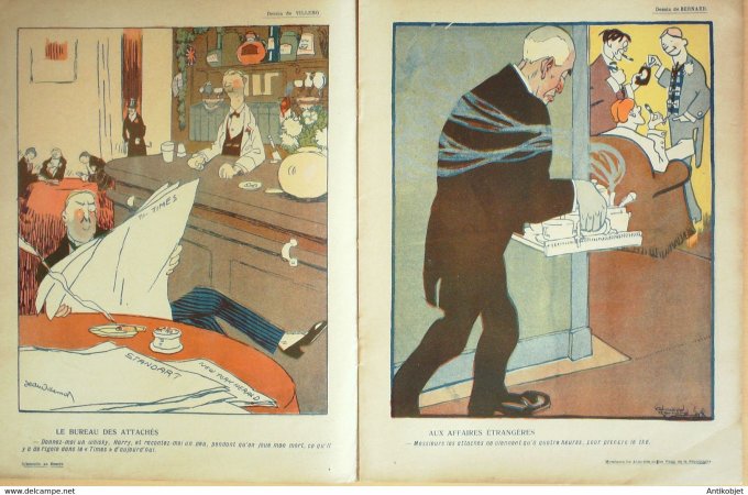 L'Assiette au beurre 1908 n°365 Les Poux de la République Poulbot Poncet Villemot