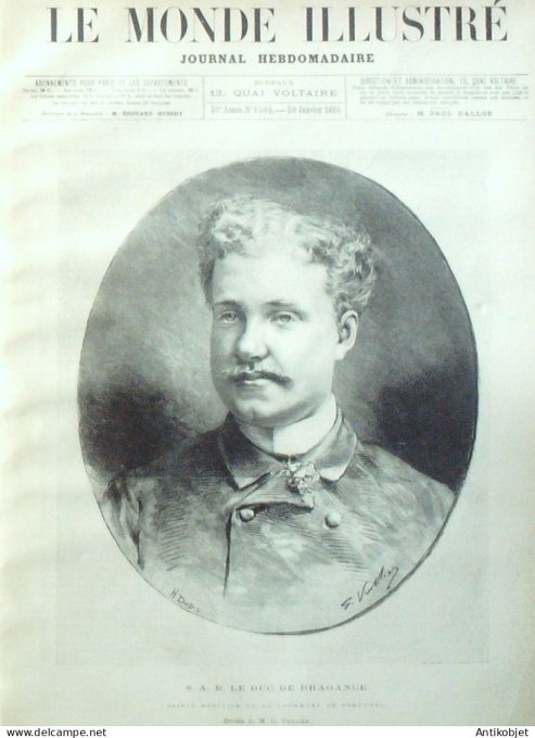 Le Monde illustré 1886 n°1505 Marseille (13) Madagascar Tamatave Tananarive