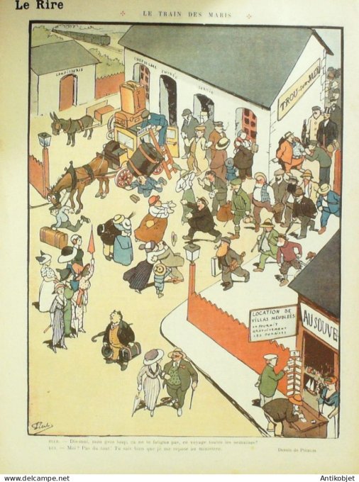 Le Rire 1913-08-23 # 551 Journal humoristique Ed.Originale Deauville