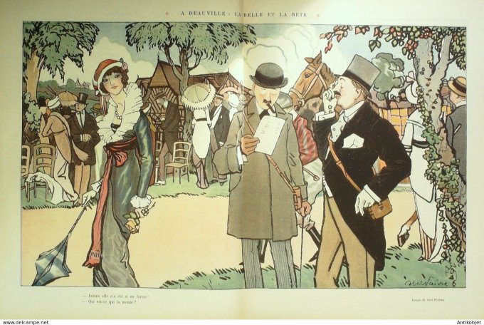 Le Rire 1913-08-23 # 551 Journal humoristique Ed.Originale Deauville
