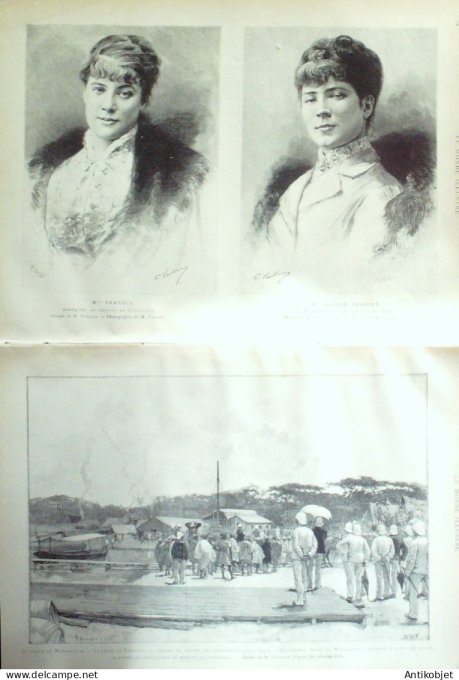 Le Monde illustré 1886 n°1505 Marseille (13) Madagascar Tamatave Tananarive