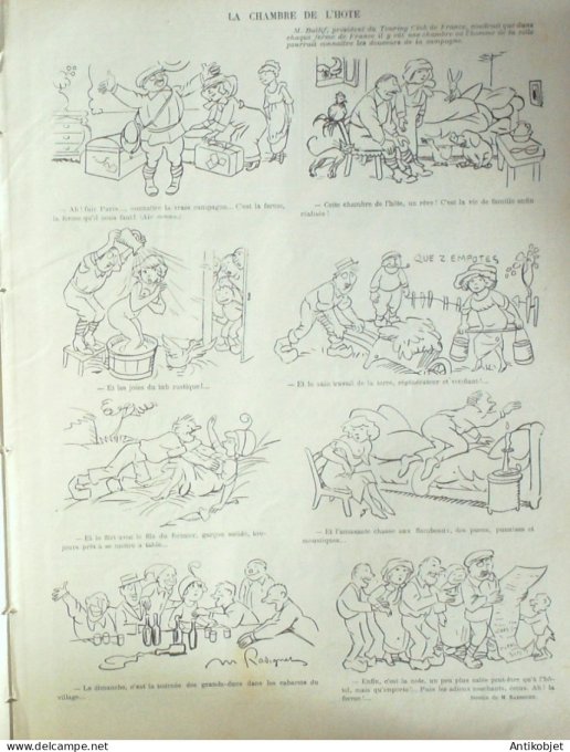 Le Rire 1913-08-23 # 551 Journal humoristique Ed.Originale Deauville