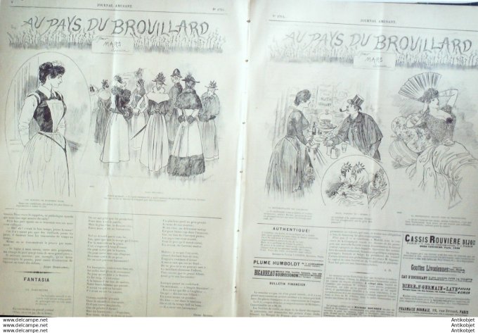 Le Journal Amusant 1890 # 1791 Theatre Palais Royal Prix Montyon par Valabregue & Hennequin par Stop