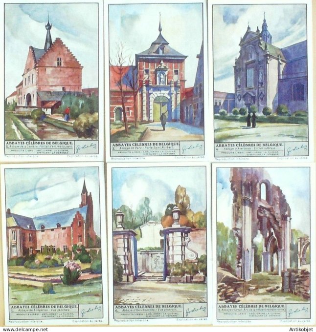 Chromo Liebig Sang 1325 Belgique Abbayes (1936)