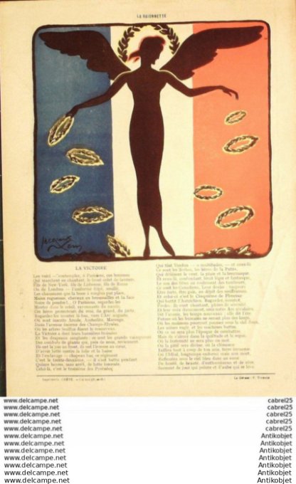 La Baionnette 1918 # 135 (Ombres De Guerre) Nam Jacques Poirier Jacques