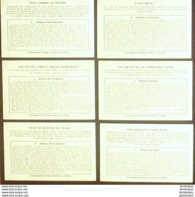 Chromo Liebig Sang 1325 Belgique Abbayes (1936)