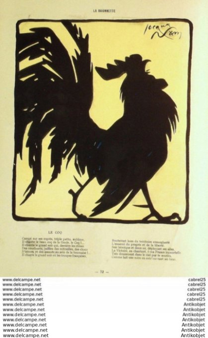 La Baionnette 1918 # 135 (Ombres De Guerre) Nam Jacques Poirier Jacques