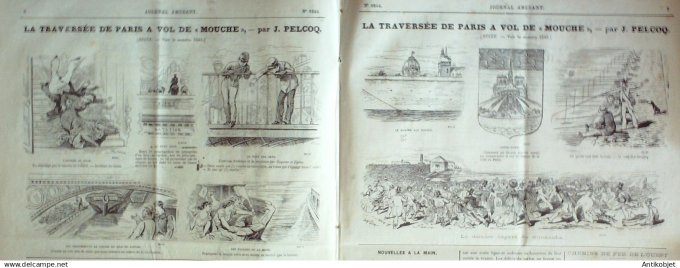 Le Journal Amusant 1880 # 1244 Zigzags en Belgique par Mars