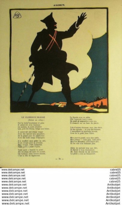 La Baionnette 1918 # 135 (Ombres De Guerre) Nam Jacques Poirier Jacques