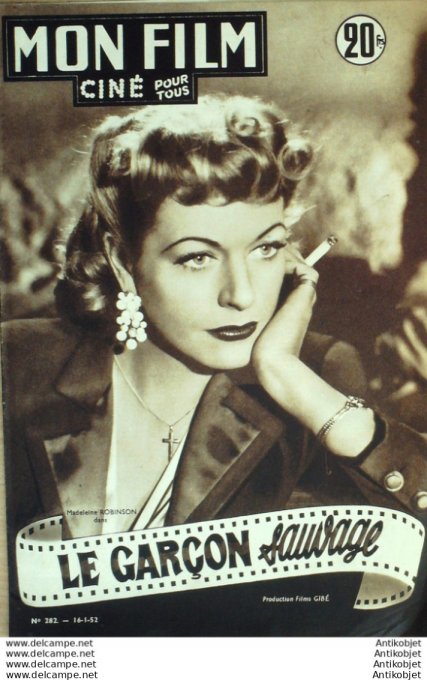 Le garçon Sauvage Madeleine Robinson Frank Villard Fernand Sardou