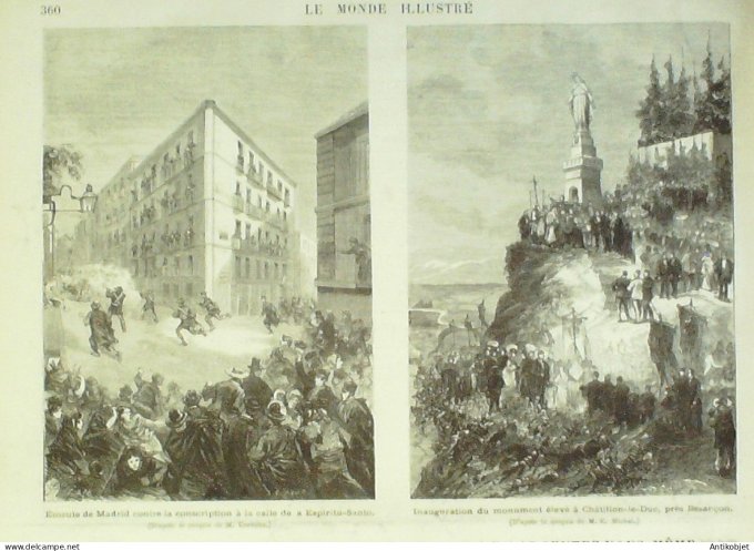 Le Monde illustré 1872 n°817 Alfortville Ivry (94) Japon Chinagawa Yeddo Nantes (44) Chatillon-le-Du
