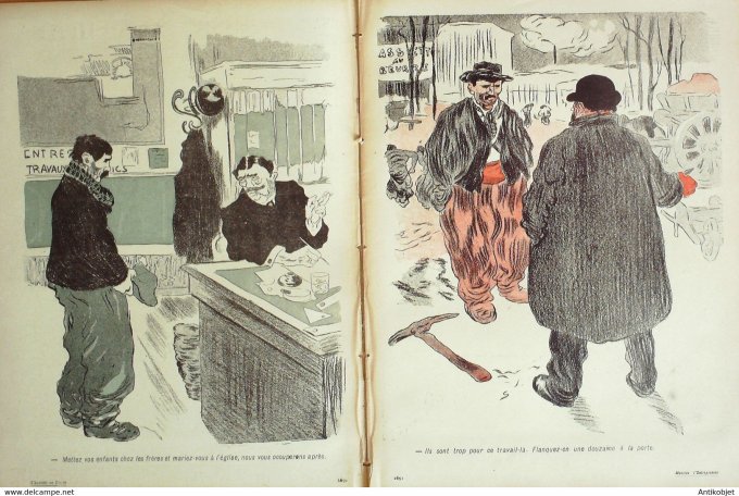 L'Assiette au beurre 1904 n°159 Mossieu l'entrepreneur Georges