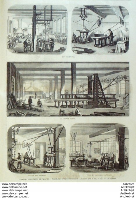 Le Monde illustré 1861 n°224 Vichy (01) Ivry (94) Douai (59) Turquie Abdul Aziz Sultan Ottoman