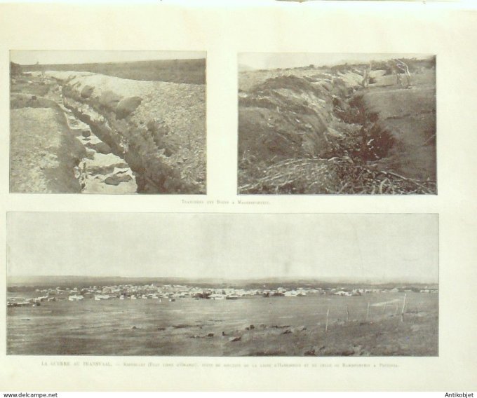 Le Monde illustré 1900 n°2244 Afrique-Sud Spionkop Makefing Bird's-river Waterval Kronstadt Sèvres (