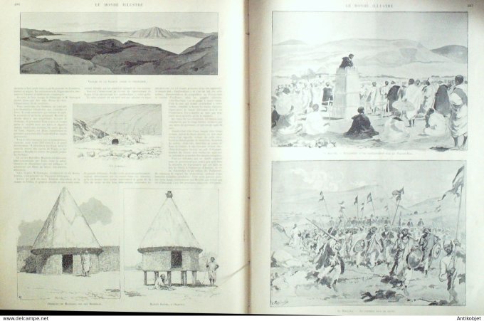 Le Monde illustré 1898 n°2151 Cuba Cienfuegos Porto-Rico Philippines Goro-Walga Goubarzié