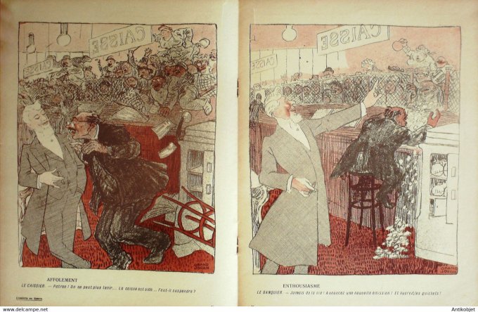 L'Assiette au beurre 1908 # 367 Les gogos ou la rochette surprise Grandjouan