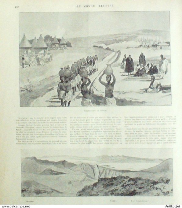 Le Monde illustré 1898 n°2151 Cuba Cienfuegos Porto-Rico Philippines Goro-Walga Goubarzié