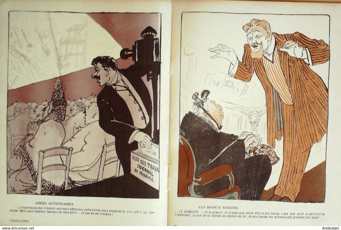 L'Assiette au beurre 1908 # 367 Les gogos ou la rochette surprise Grandjouan