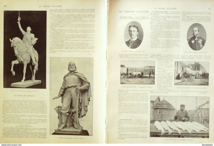 Le Monde illustré 1900 n°2244 Afrique-Sud Spionkop Makefing Bird's-river Waterval Kronstadt Sèvres (