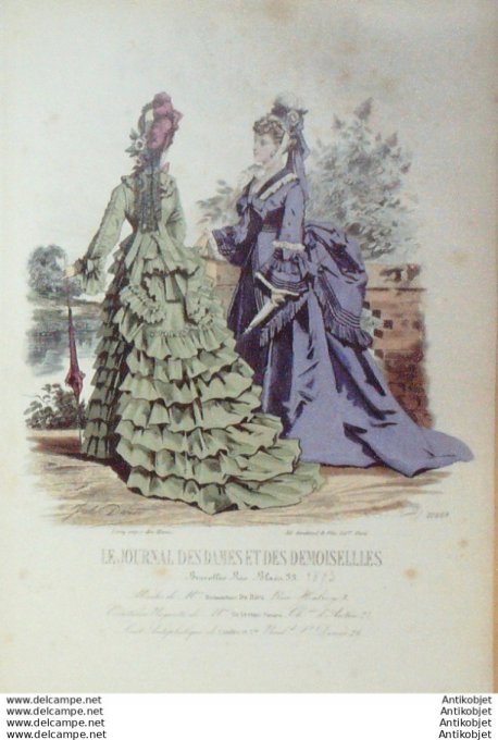 Journal des Dames Demoiselles 1872 # 1086 (Maison Du Riez)