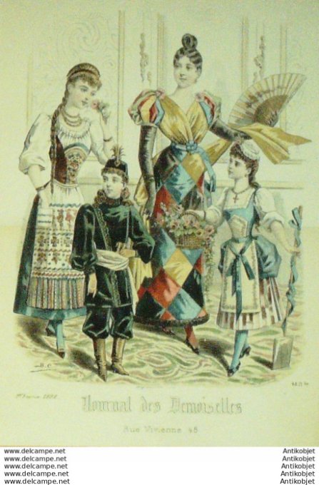 Journal de Demoiselles 1892 # 4871b Travestissements