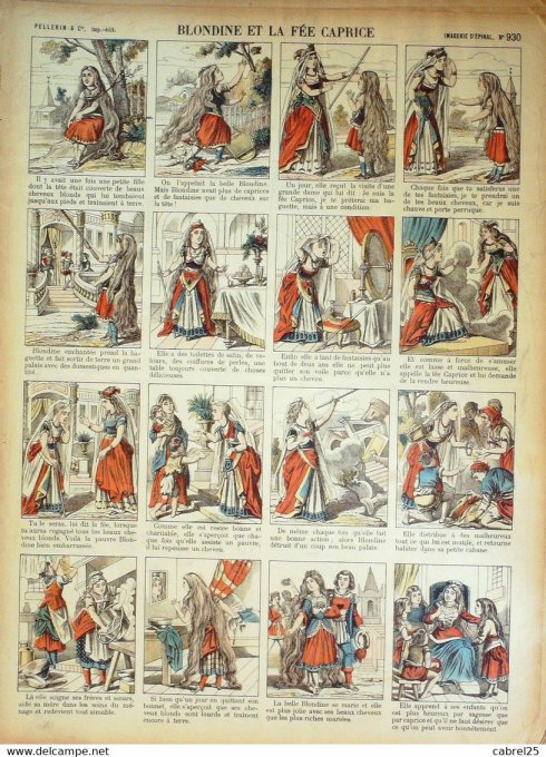 Blondine & La Fee Caprice  (Pellerin d'epinal)