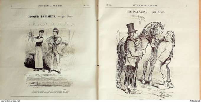 Petit journal pour Rire 1868 #   42 Sur le Turf Cham