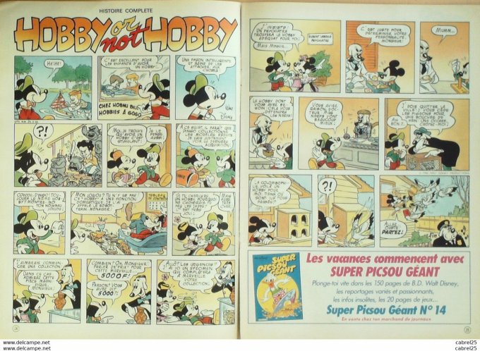 Journal de Mickey n°1777 SHERLOCK  HOLMES 1986