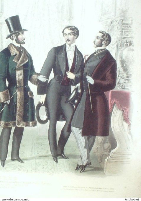 Gravure de Mode originale Le Progres 1853 # 47 (Maison Desprey)