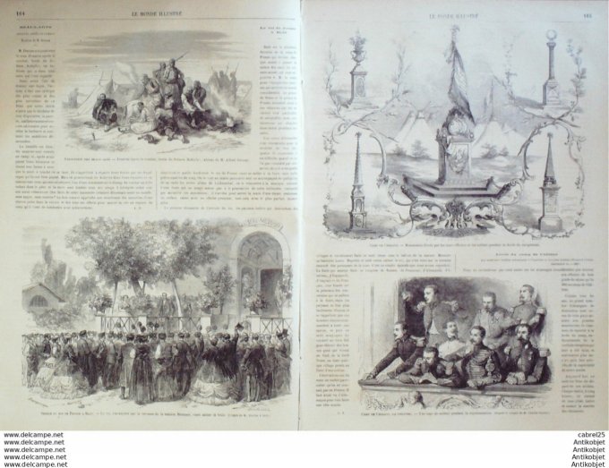 Le Monde illustré 1865 n°439 Angleterre Portsmouth Allemagne Bade St Cloud (62) Ecosse Deysburg