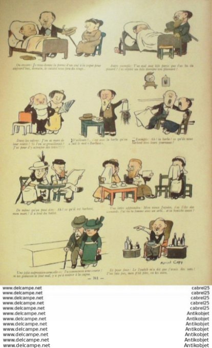 La Baionnette 1917 # 126 (Le Francais Tel Quel) Bridge Bofa Pallier Harley Barbe Giles