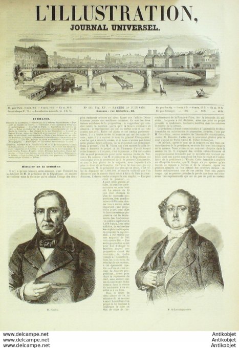L'Illustration 1850 n°383 Allemagne BADEN Russie TARTARE KALMOUKE Morbihan BALEINE Angleterre LONDRE