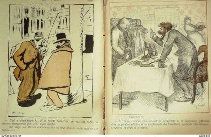 L'Assiette au beurre 1901 #  21 Transvaal Coq gaulois Sancha Willette Cadel