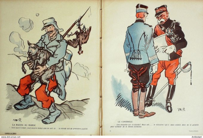 L'Assiette au beurre 1908 # 368 Viande à soldats Radiguet