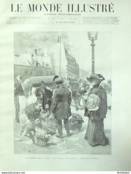 Le Monde illustré 1891 n°1780 Bruxelles Fourmies (59) Italie Rome Pozzo-Pantaleo Berlin De Moltke