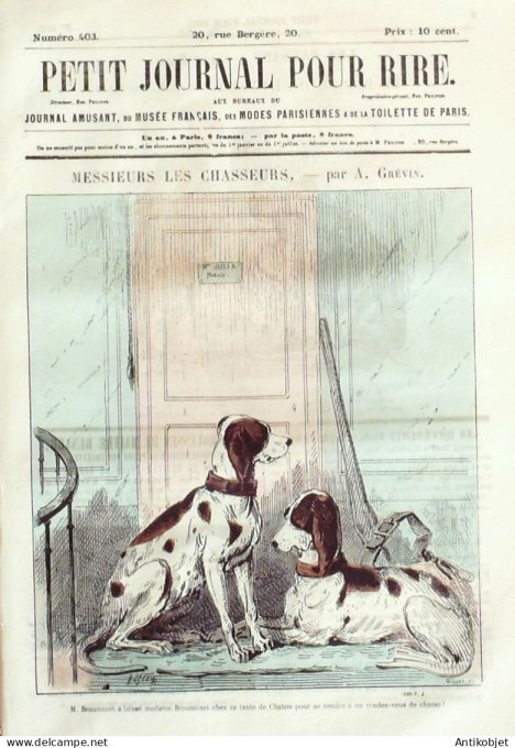 Petit journal pour Rire 1862 # 403 Le Public de l'Opera Marcelin