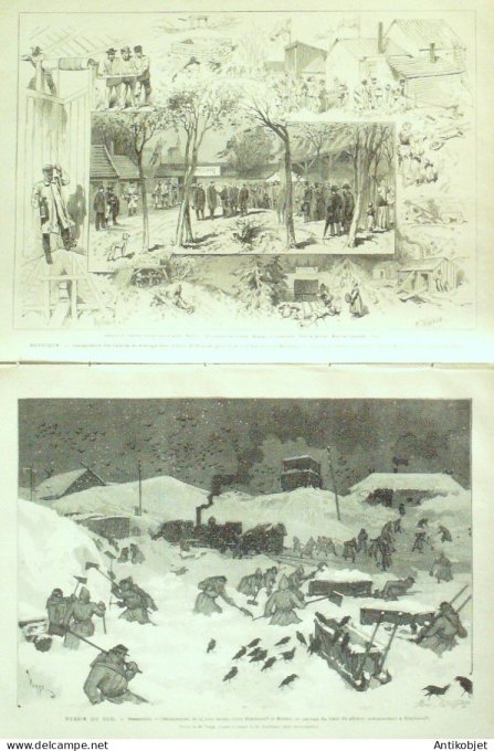 Le Monde illustré 1877 n°1041 Belgique Soignes Russie Bessarabie Senlis (60)