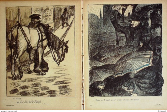 L'Assiette au beurre 1902 #  93 Monopoles II Les Omnibus Cadel Eugène
