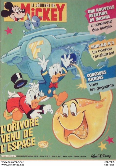 Journal de Mickey n°1776 BORMAN Charly 1986