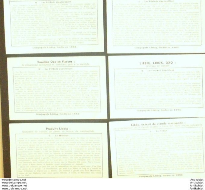 Chromo Liebig Sang 1296 Paysages geologiques (1934)