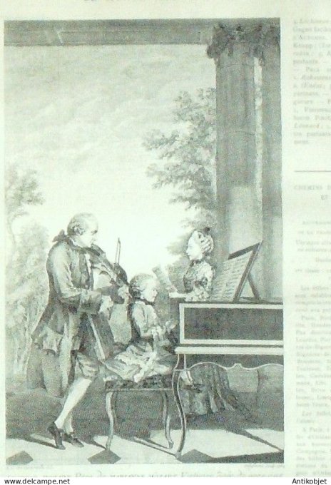 Le Monde illustré 1887 n°1597 Maroc Say Oued Kiss Moulouya Wolfgang Mozart