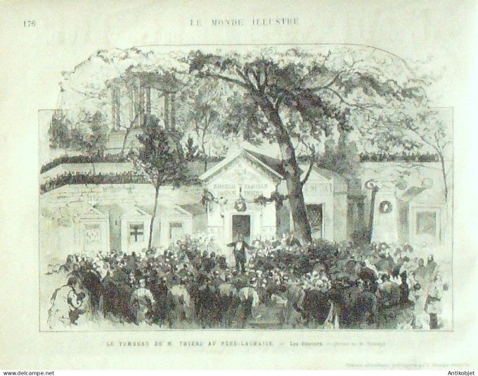 Le Monde illustré 1877 n°1066 Belfort (90) Thiers