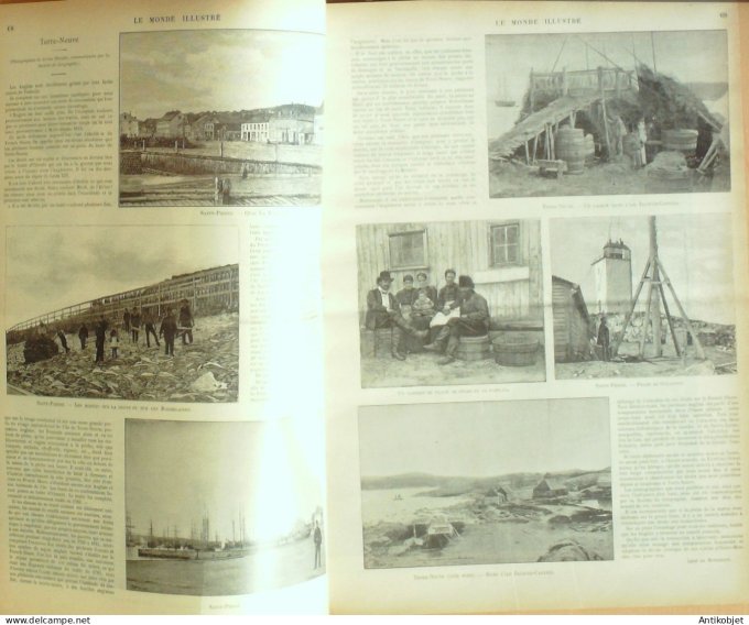 Le Monde illustré 1899 n°2183 Sénégal Samory St-Louis ras Mangascha Terre-Neuve St-Pierre