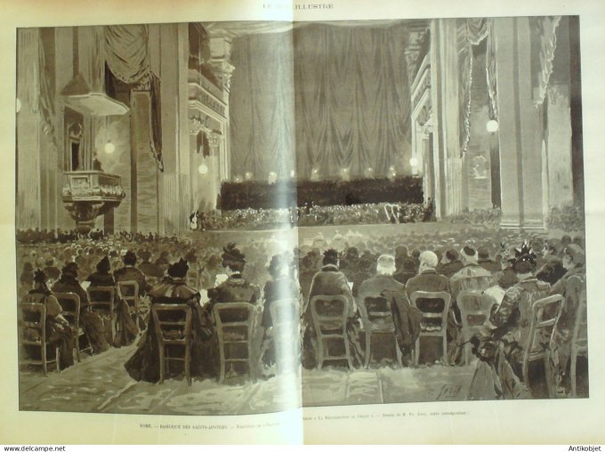 Le Monde illustré 1899 n°2183 Sénégal Samory St-Louis ras Mangascha Terre-Neuve St-Pierre