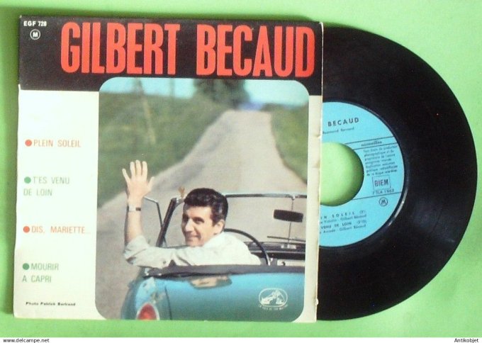 Bécaud Gilbert 45T EP T'es venu de loin 1965