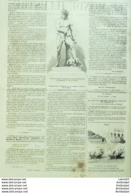 Le Monde illustré 1861 n°218 Rodez Malte Gortschakoff Egypte Bir Abou Ballah