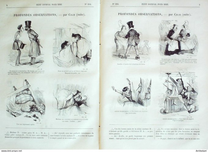 Petit journal pour Rire 1860 # 294 Messieurs les Chasseurs Grevin